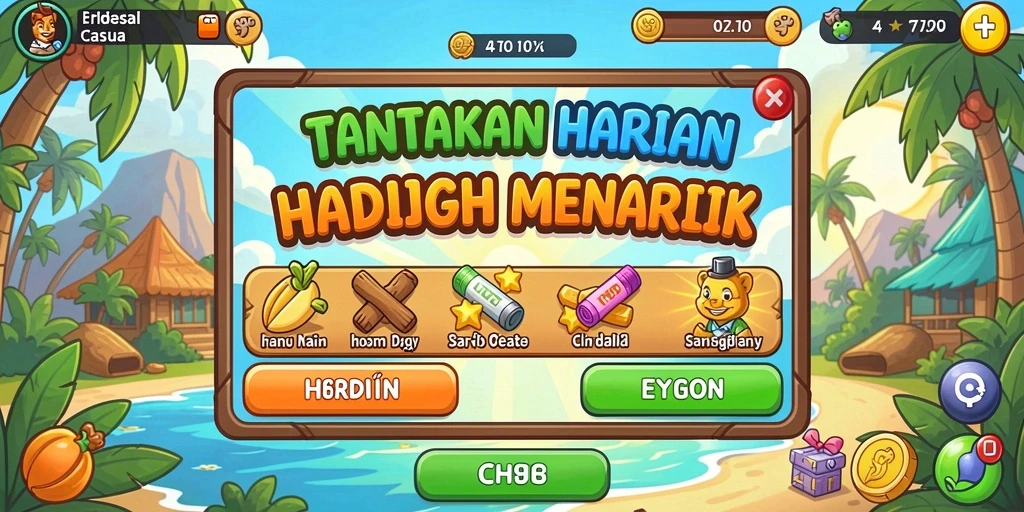 Fitur bonus harian yang menggembirakan.