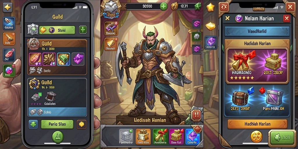 Screenshot memperlihatkan leaderboard kompetisi antar pemain.
