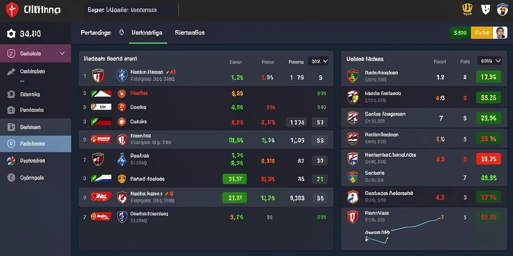 Screenshot dari mode permainan turnamen yang seru.